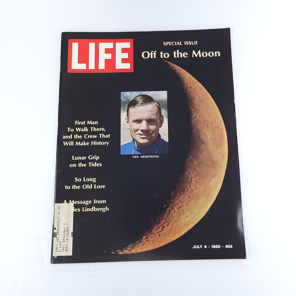 VTG Life Magazine July 4 1969 Neil Armstrong and The Crew Will Make History Moon